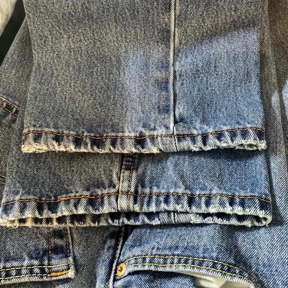 LEVI'S 505 Regular Fit Straight Leg Jeans Men 36x30 Medium Wash Stretch Denim